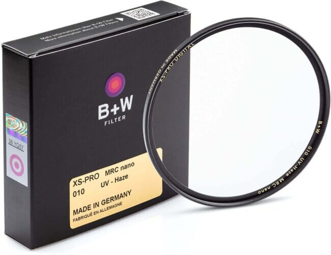 Sony A7IV accessories - B+W 67mm XS-Pro UV Haze MRC-Nano 010M Filter
