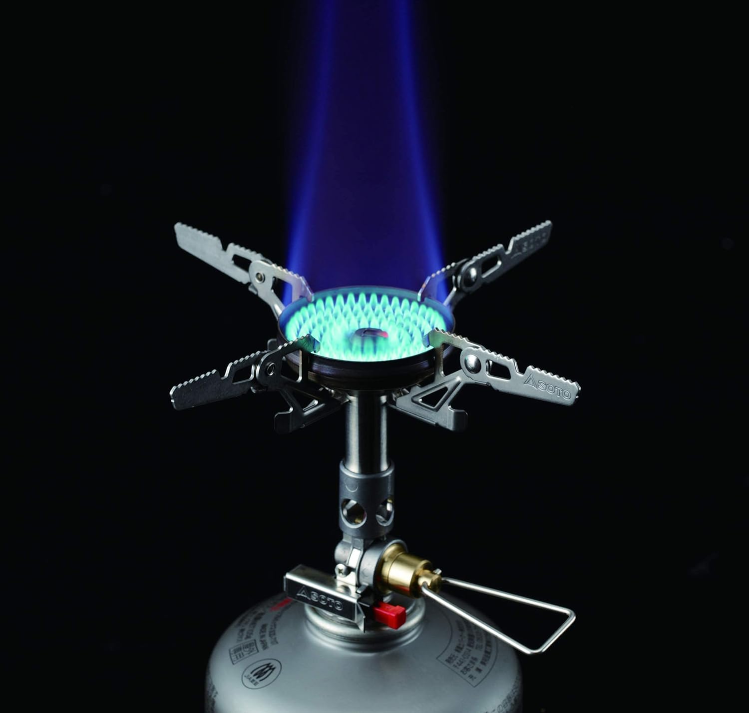 Soto Windmaster 4flex micro regulator camping gas stove - superb burn performance